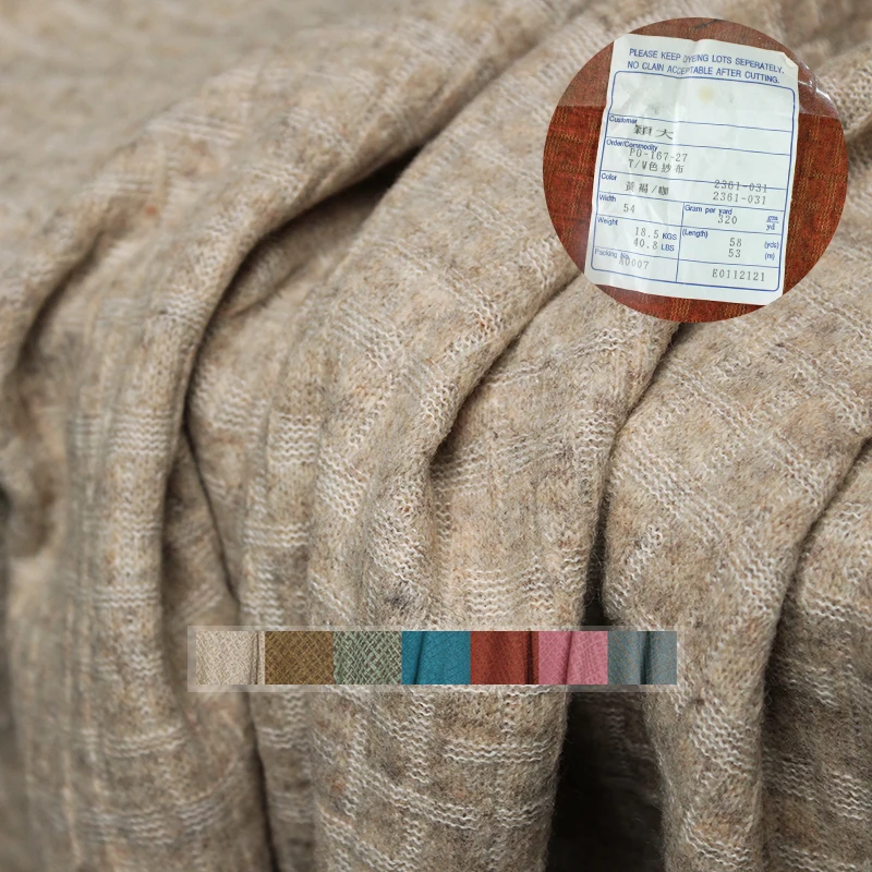 Tailored Coat Wool - Redraspberry Plaid giapponese lavorato a maglia