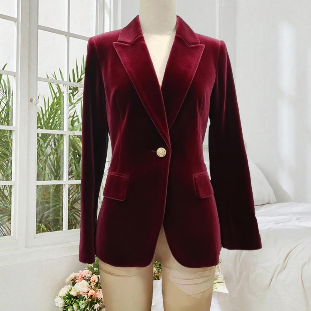 Women'S Formal Wear Tuxedo - Blazer da donna in velluto taglie