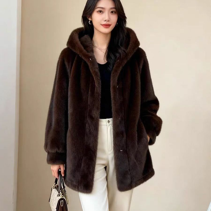Tailored Coat Wool - Cappotti di visone in pelliccia sintetica