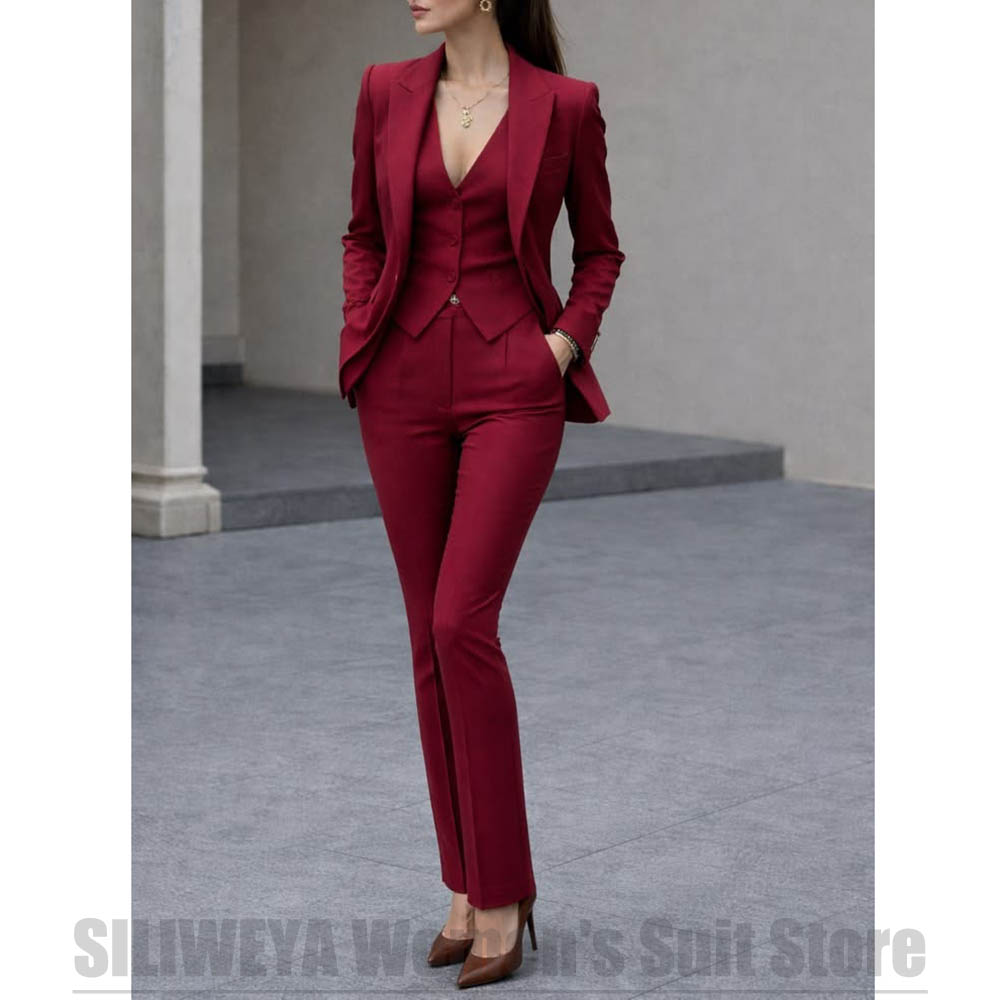 Women Formal Wear Pants - Completo da donna in 3 pezzi,