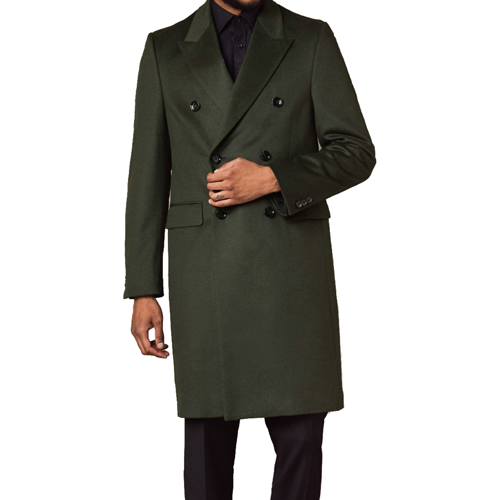 Tailored Coat Wool - Cappotto lungo da uomo in lana