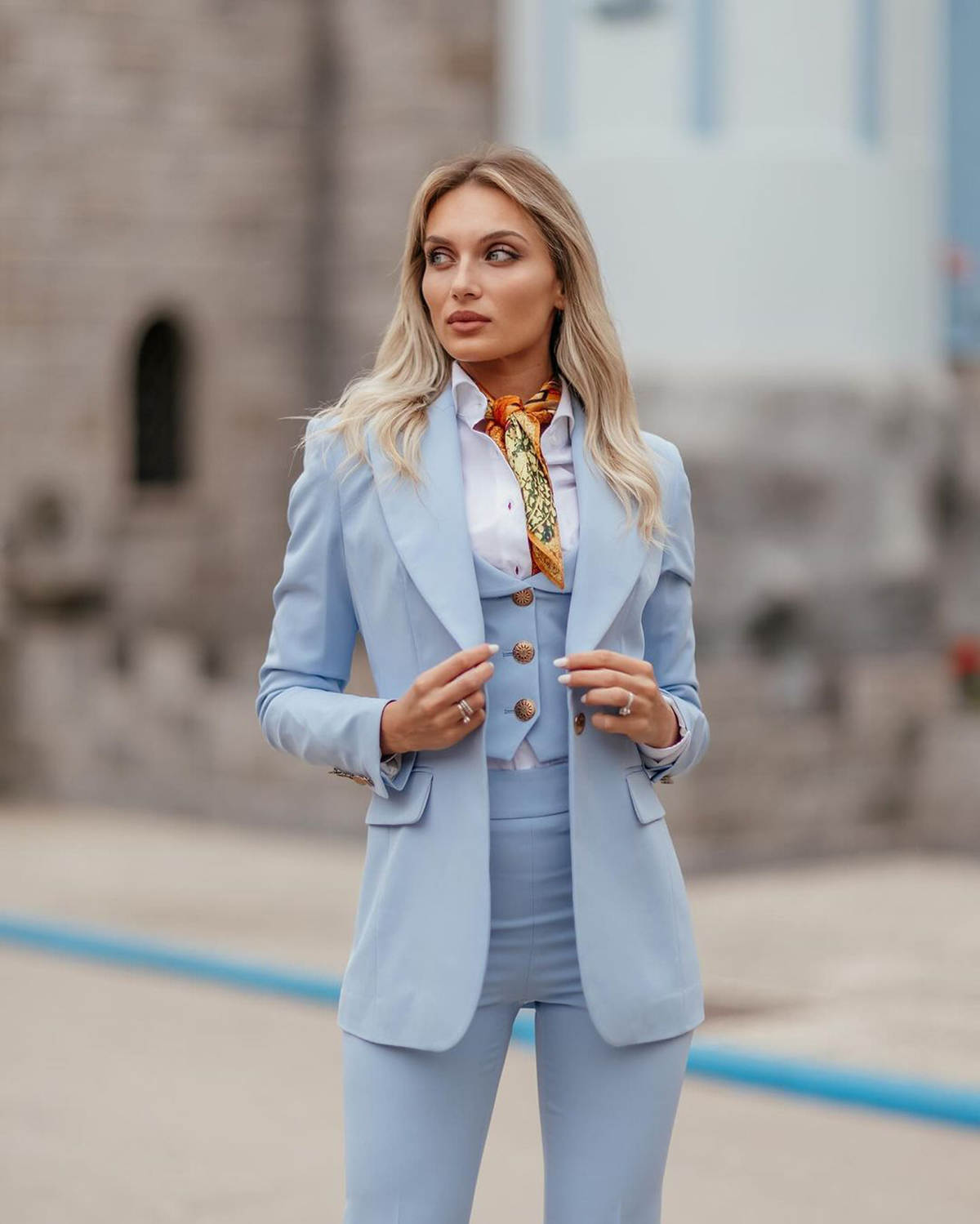 Completo Formale da Donna Blu  - Women Formal Wear Tailor recensione e prezzo