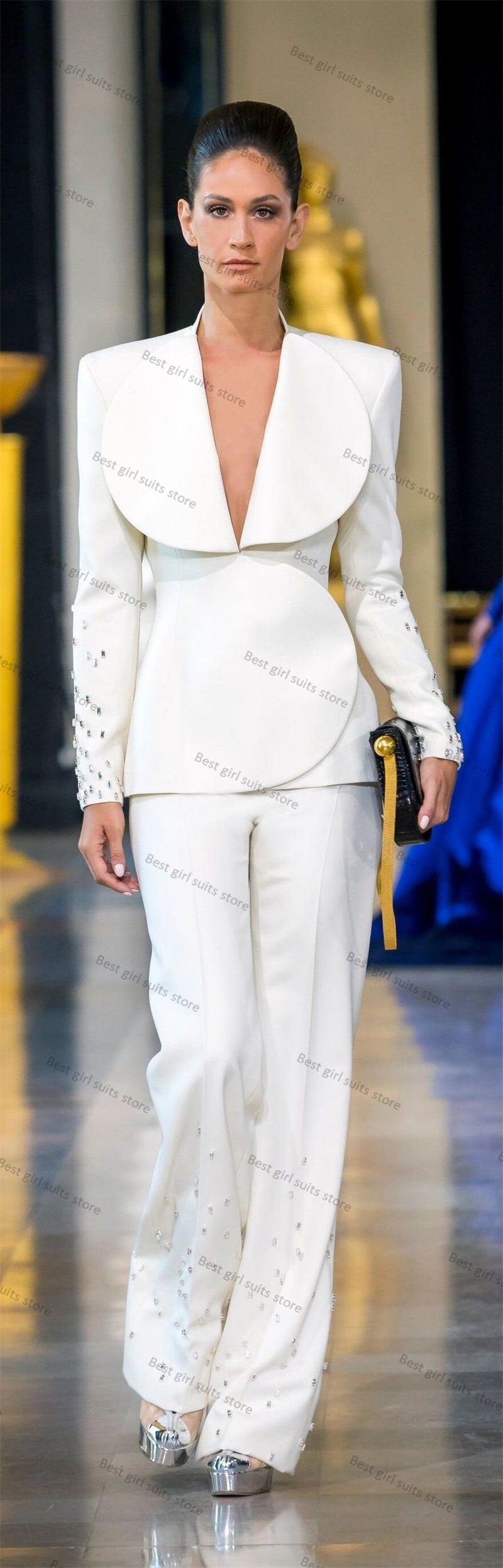 Elegante abito da donna bianco - Women Formal Wear Tailor recensione e prezzo