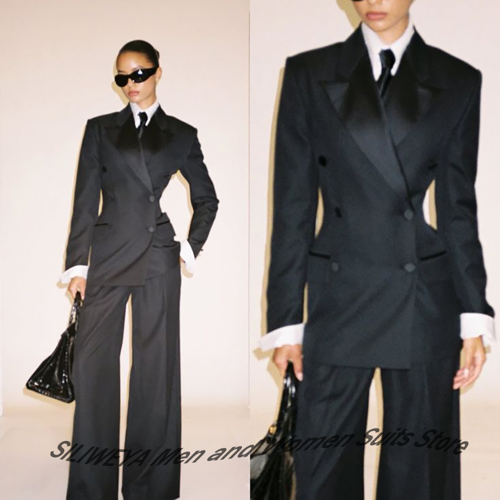 Abito doppiopetto nero da donn - Women Formal Wear Pants recensione e prezzo