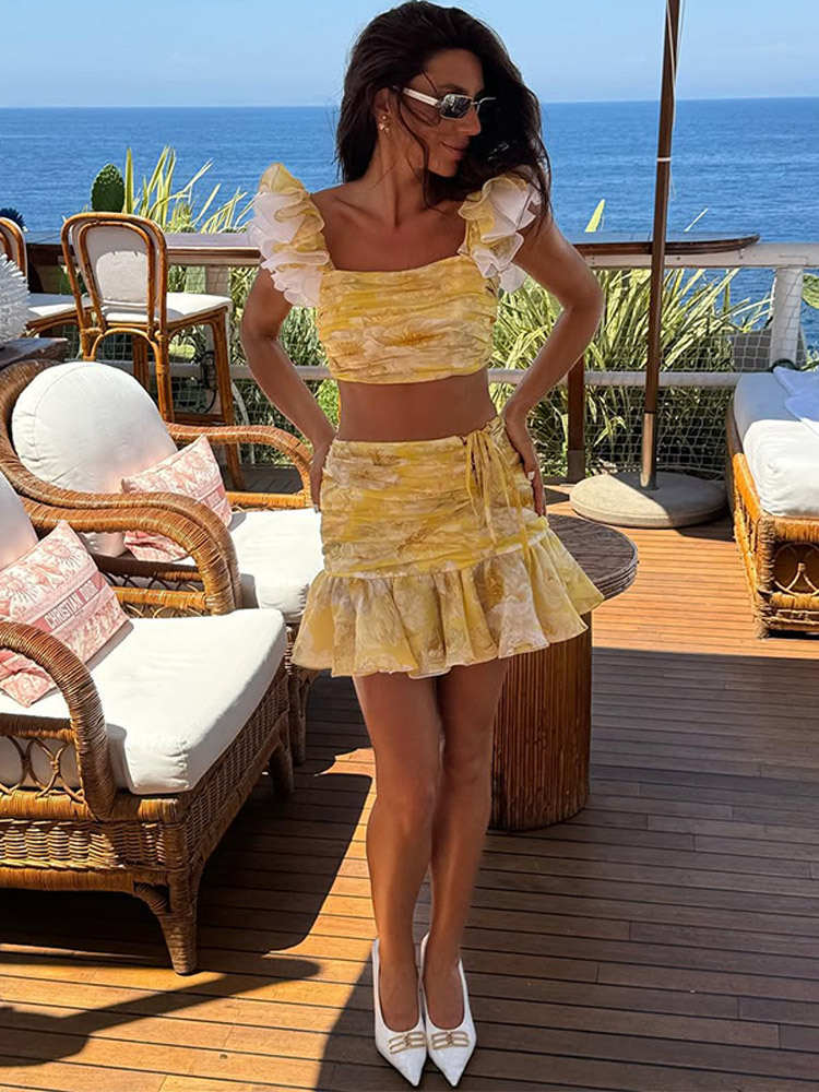 2025 Nuovo Top corto a pieghe  - Women Formal Wear For Summer recensione e prezzo