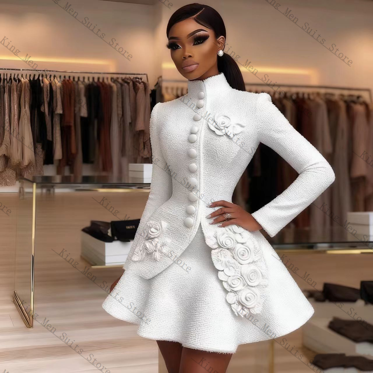 Abito da donna bianco di lusso - Women'S Formal Wear Tuxedo recensione e prezzo