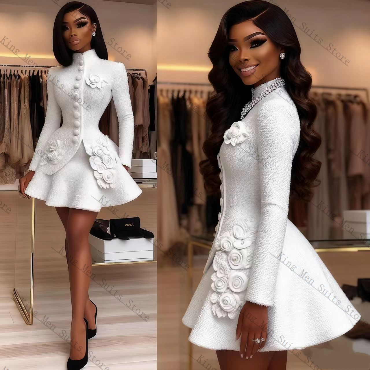 Abito da donna bianco di lusso - Women'S Formal Wear Tuxedo recensione e prezzo
