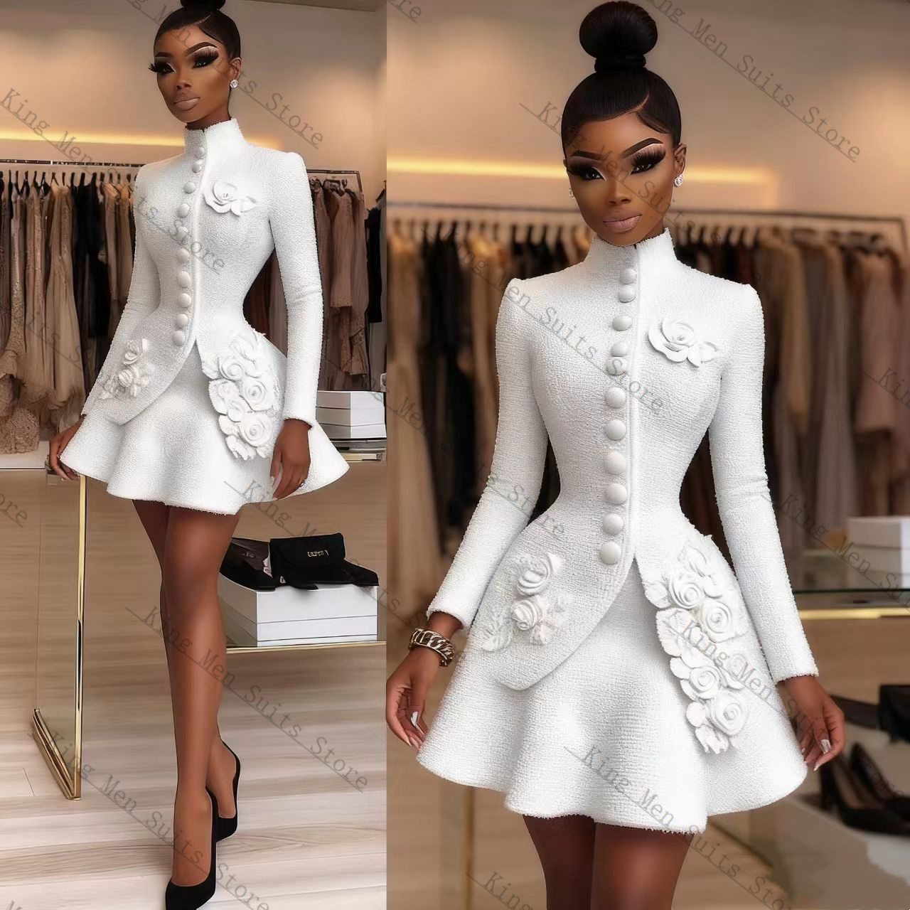 Abito da donna bianco di lusso - Women'S Formal Wear Tuxedo recensione e prezzo