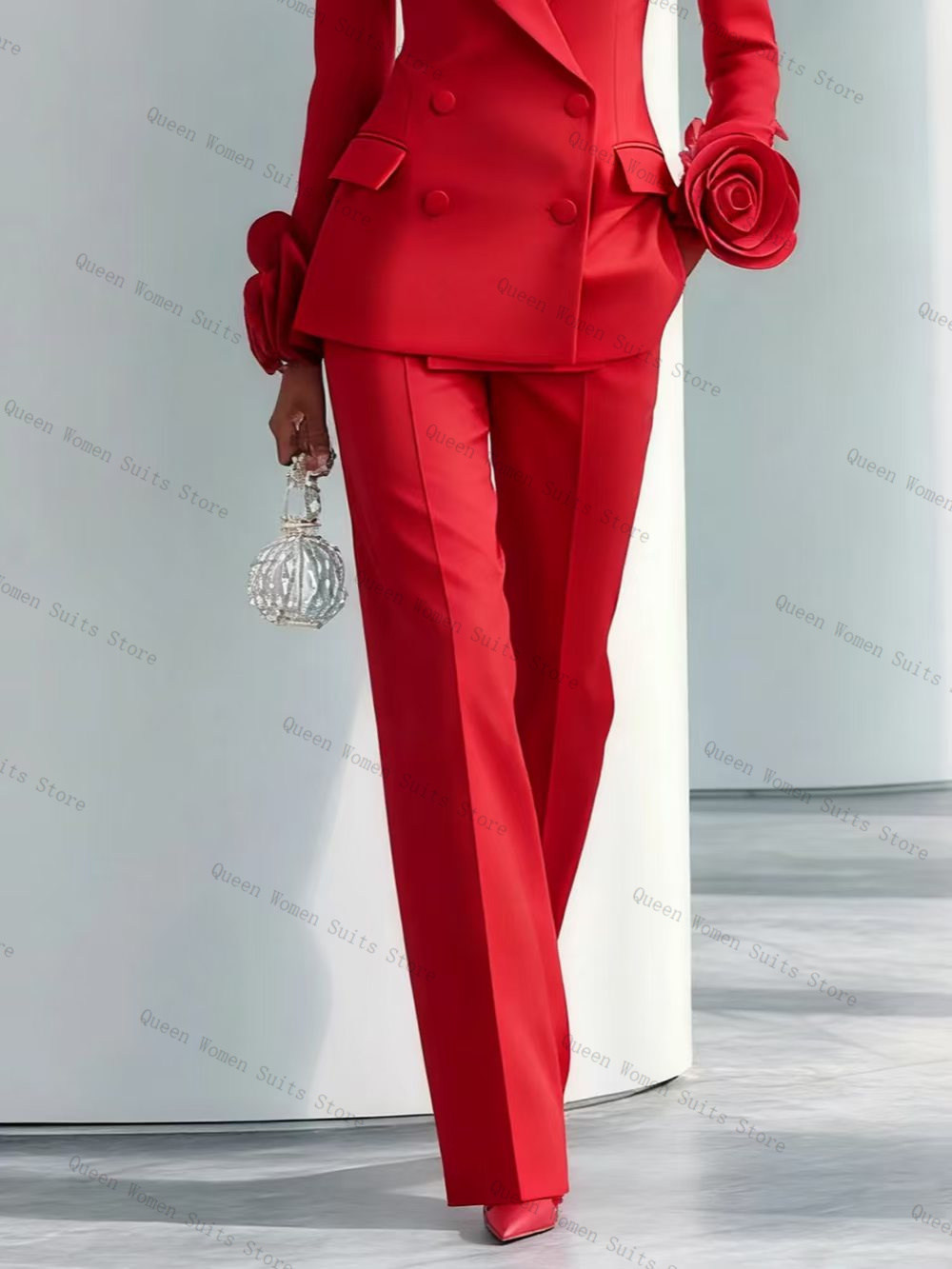 Abito da donna rosso di lusso  - Women'S Formal Wear Tuxedo recensione e prezzo