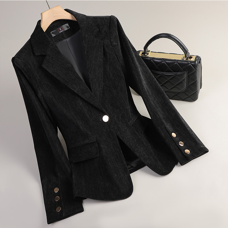 Blazer in Velluto Giallo Oro p - Women'S Office Formal Wear For Ladies recensione e prezzo