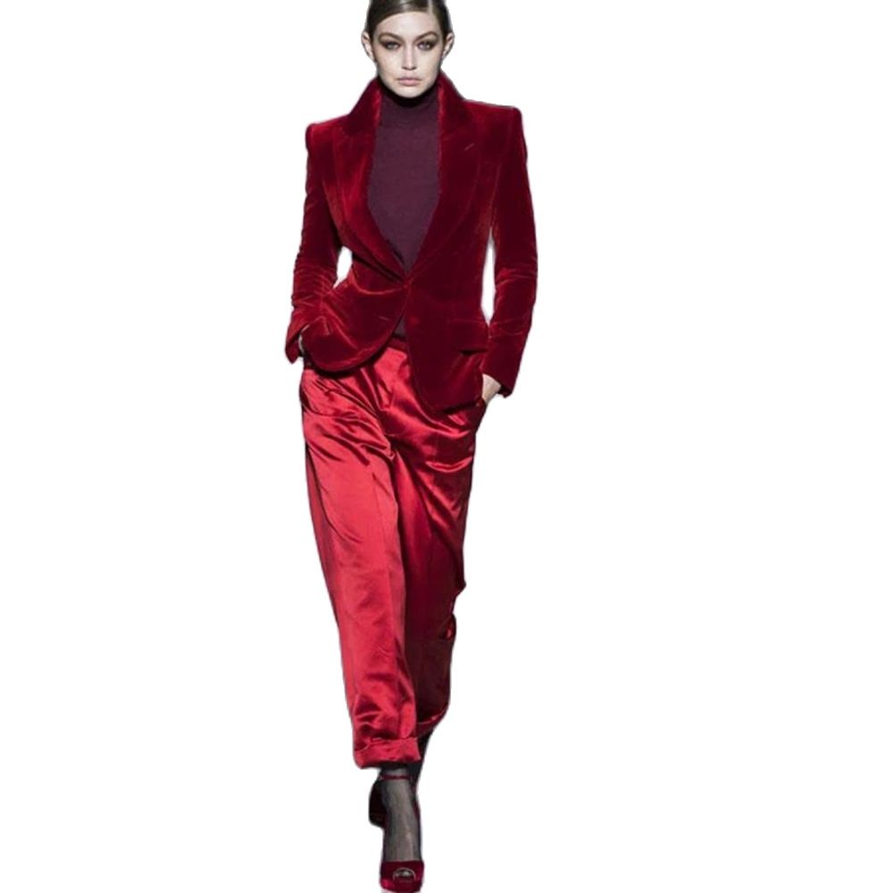 Abiti da donna pantaloni vino  - Women'S Formal Wear Tuxedo recensione e prezzo