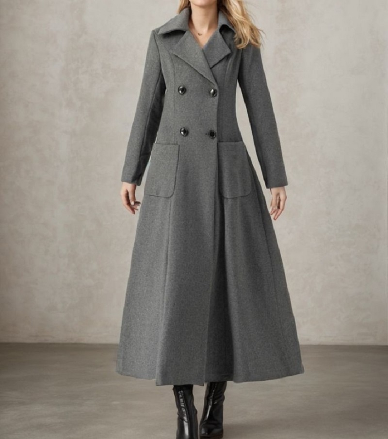 Giacca lunga grigia da donna G - Tailored Coat Wool recensione e prezzo